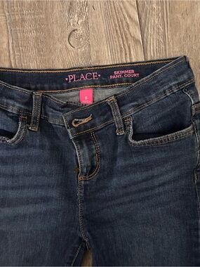 Girls denim long shorts